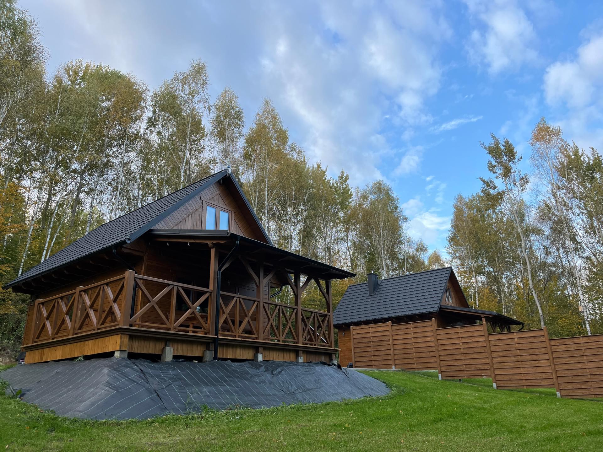 obraz domku numer 4 w lesnej